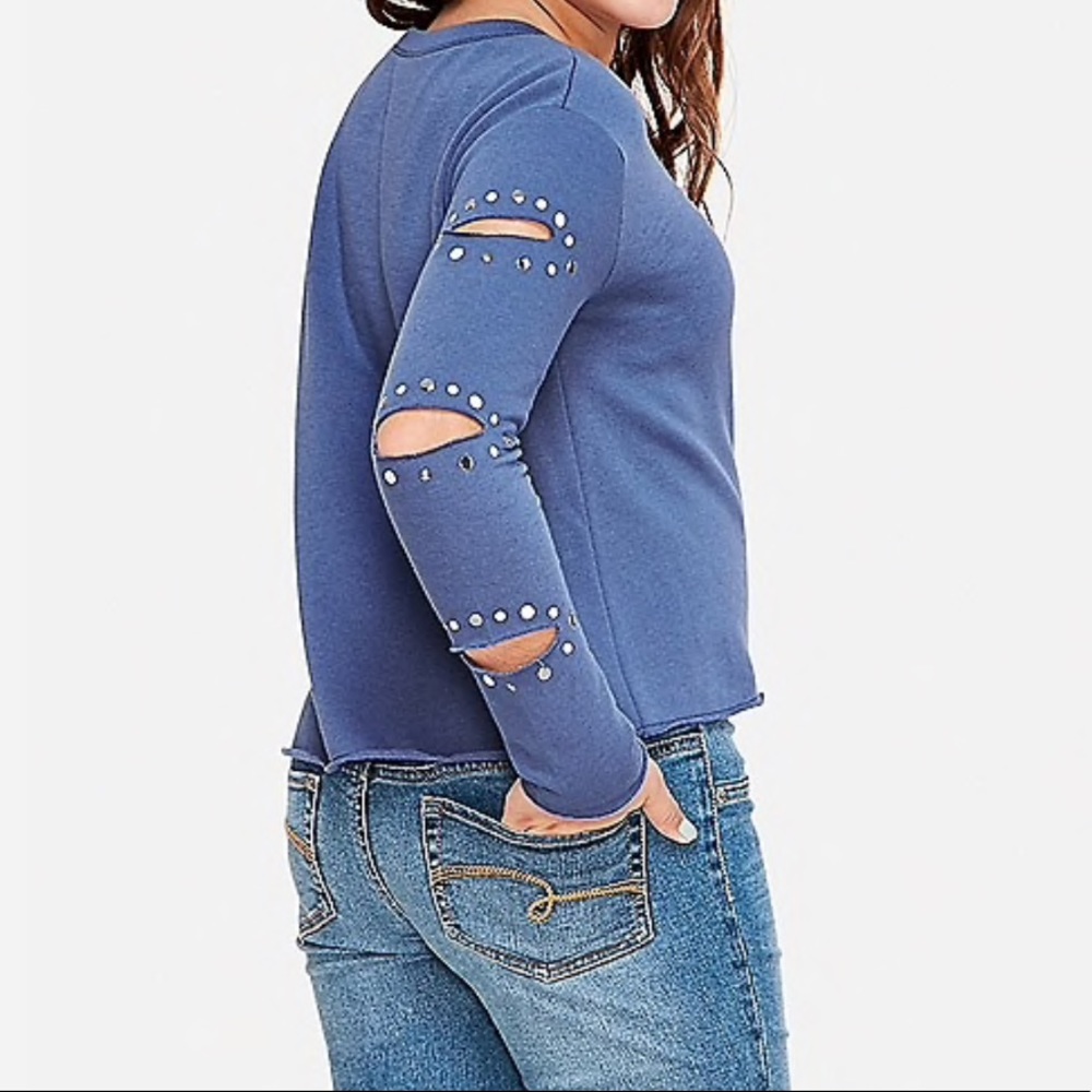 slash sleeve sweatshirt - Picture 2 of 3